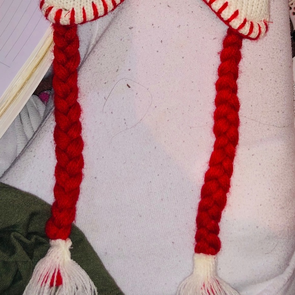 Sock Monkey Knit Dog Hat - Top Paw Size Small - Picture 3 of 5